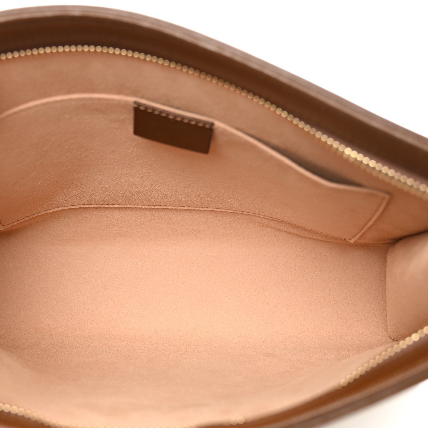 Gucci GG Supreme Monogram Horsebit 1955 Zip Pouch Beige Brown Sugar 5 of 7