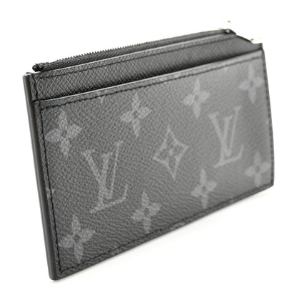 Louis Vuitton Monogram Eclipse Taiga Coin Card Holder 3 of 9