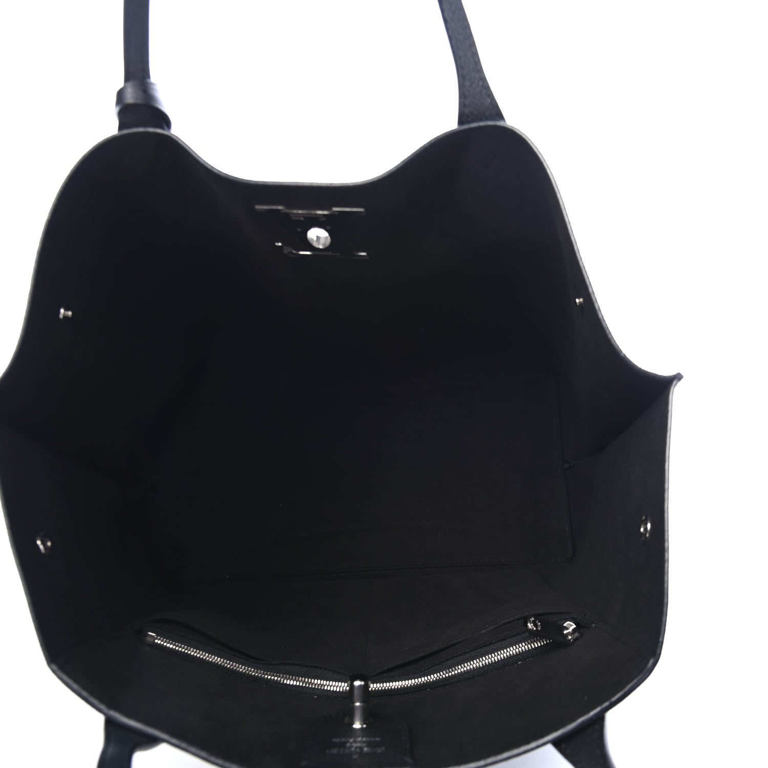 Louis Vuitton Calfskin Lockme Go Tote Black 4 of 4