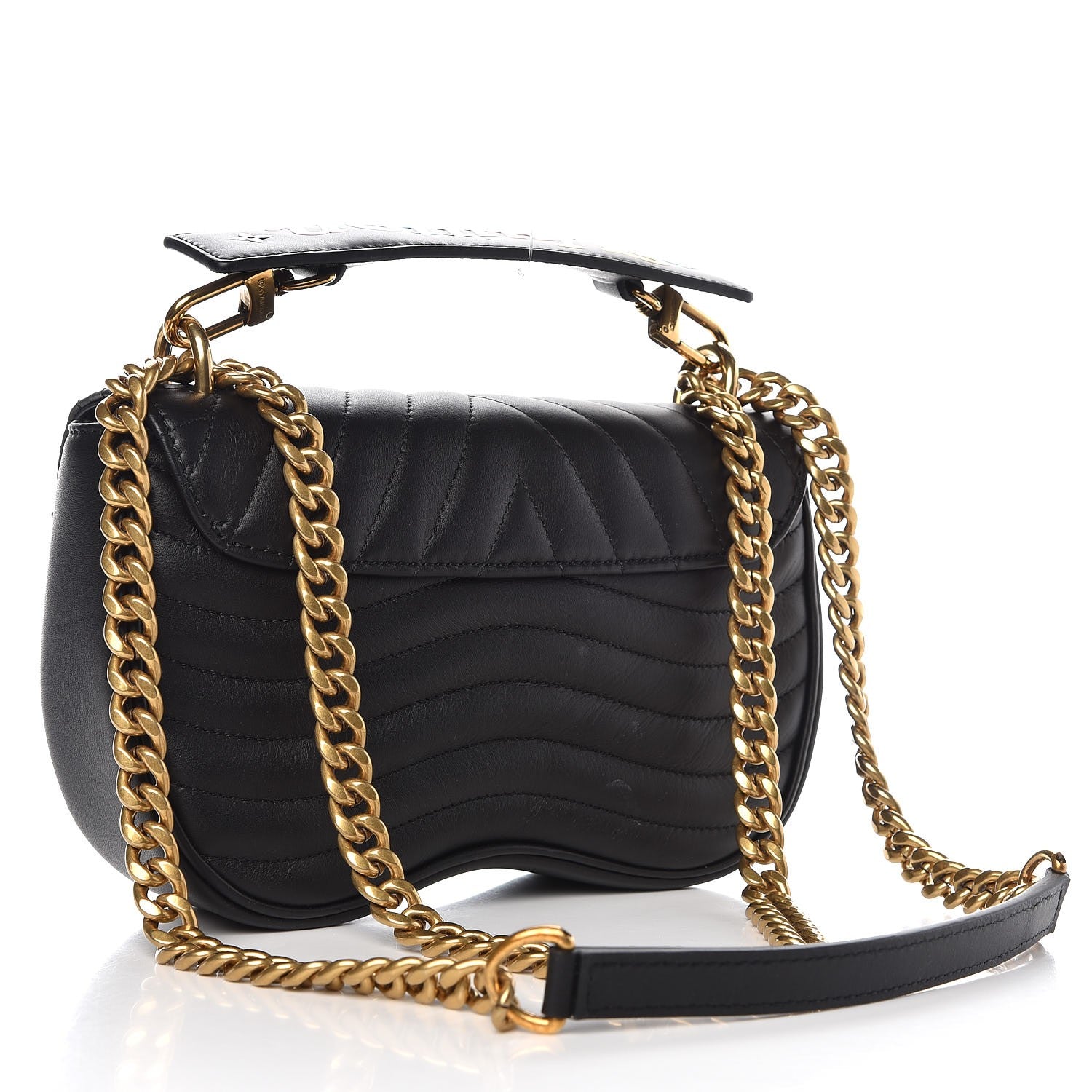 Louis Vuitton Calfskin New Wave Chain PM Black 3 of 10