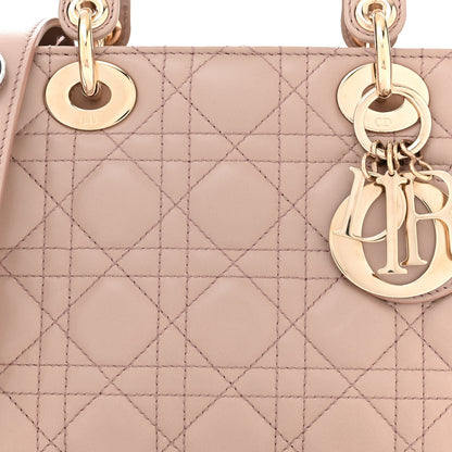 Christian Dior Lambskin Cannage Small My ABCDior Lady Dior Fard 8 of 13