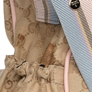 Monogram Web Diaper Bag Pink