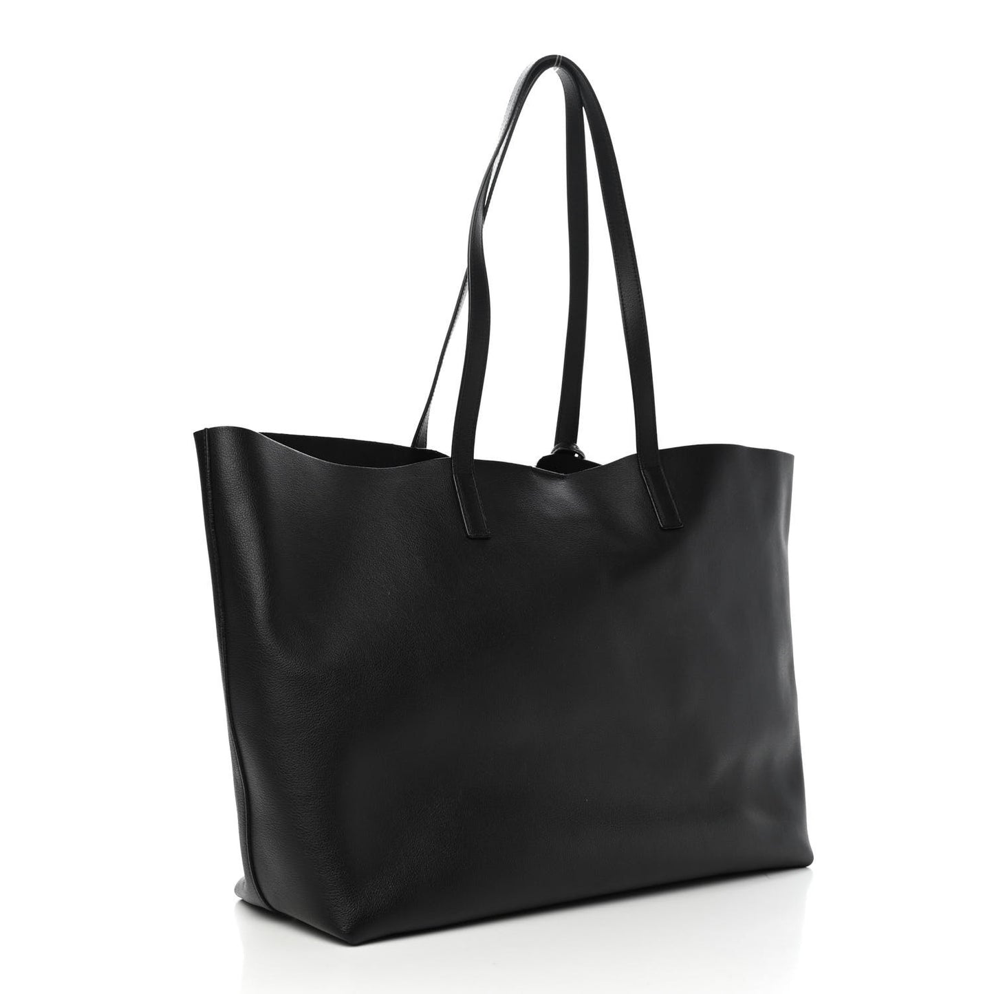 Calfskin Large Shopping Tote Black