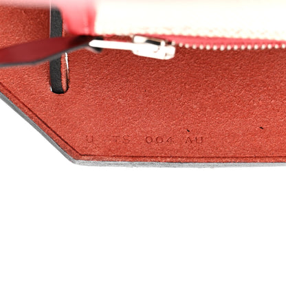 Hermes Toile H Berline Vache Hunter Herbag Zip PM 31 Rouge Piment Ecru 8 of 14