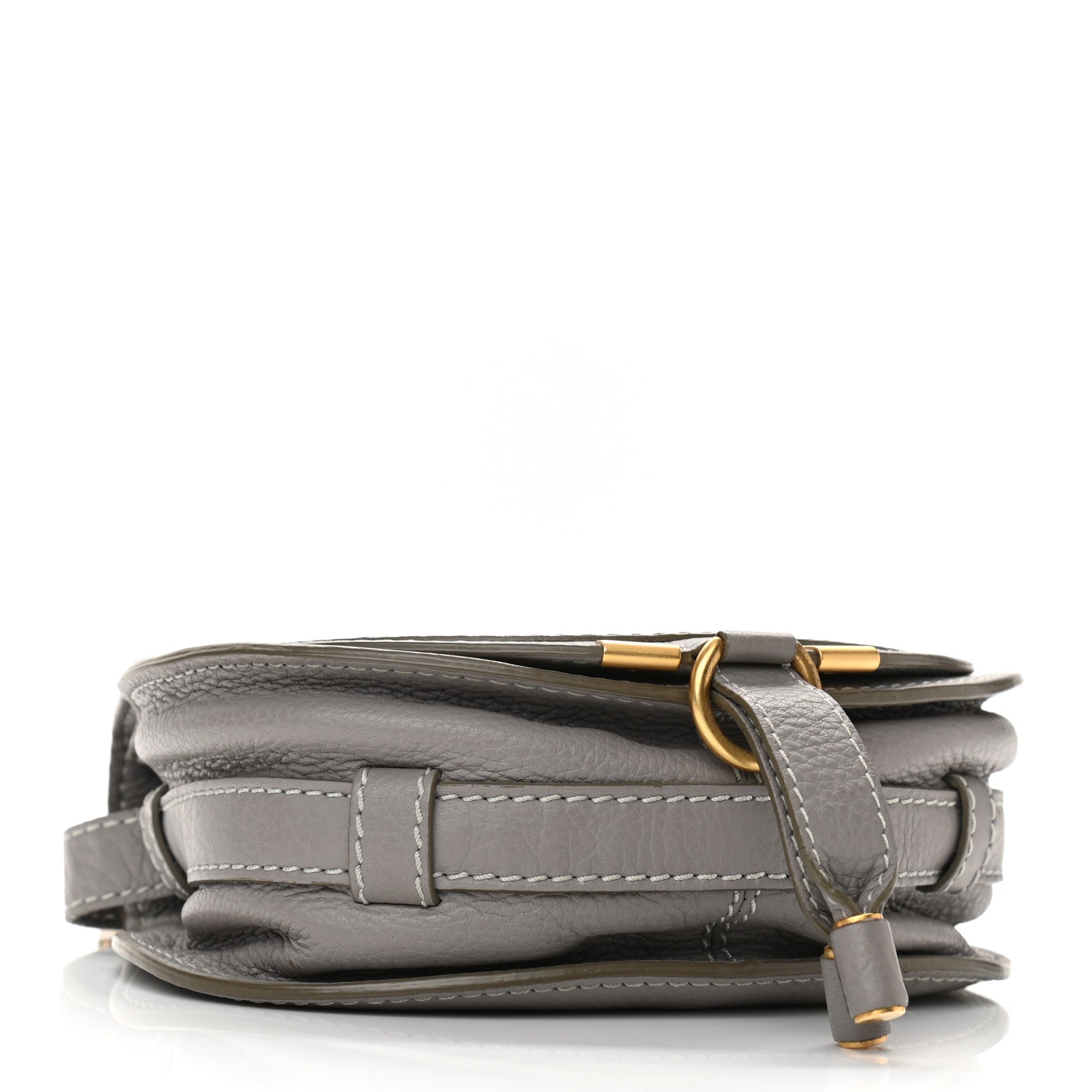 Chloe Calfskin Mini Marcie Round Crossbody Bag Cashmere Grey 3 of 11