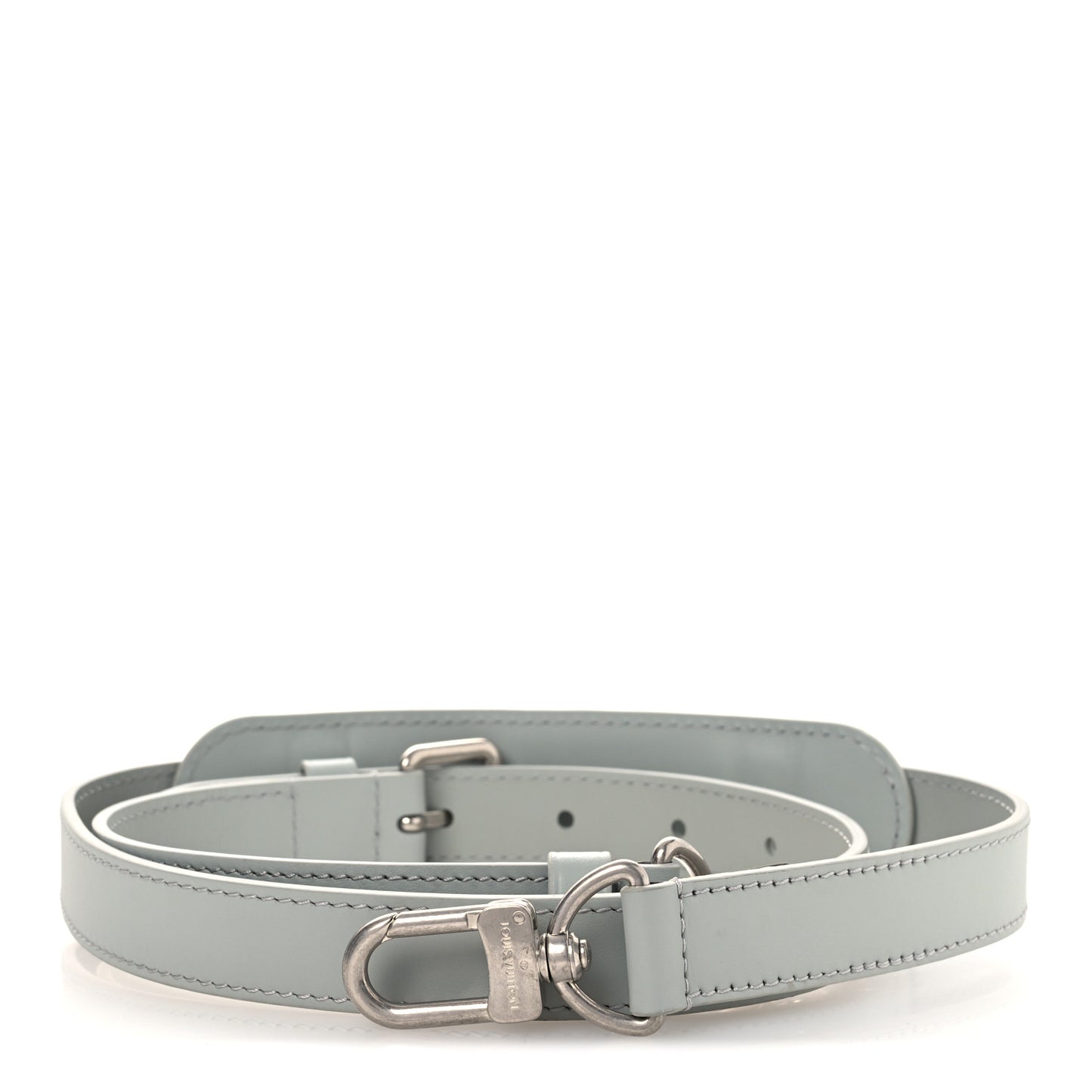 Calfskin Adjustable Keepall Bandouliere Shoulder Strap Grey