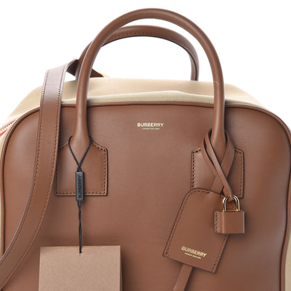 Burberry Smooth Calfskin Cube Bowling Bag Malt Brown 7 of 9