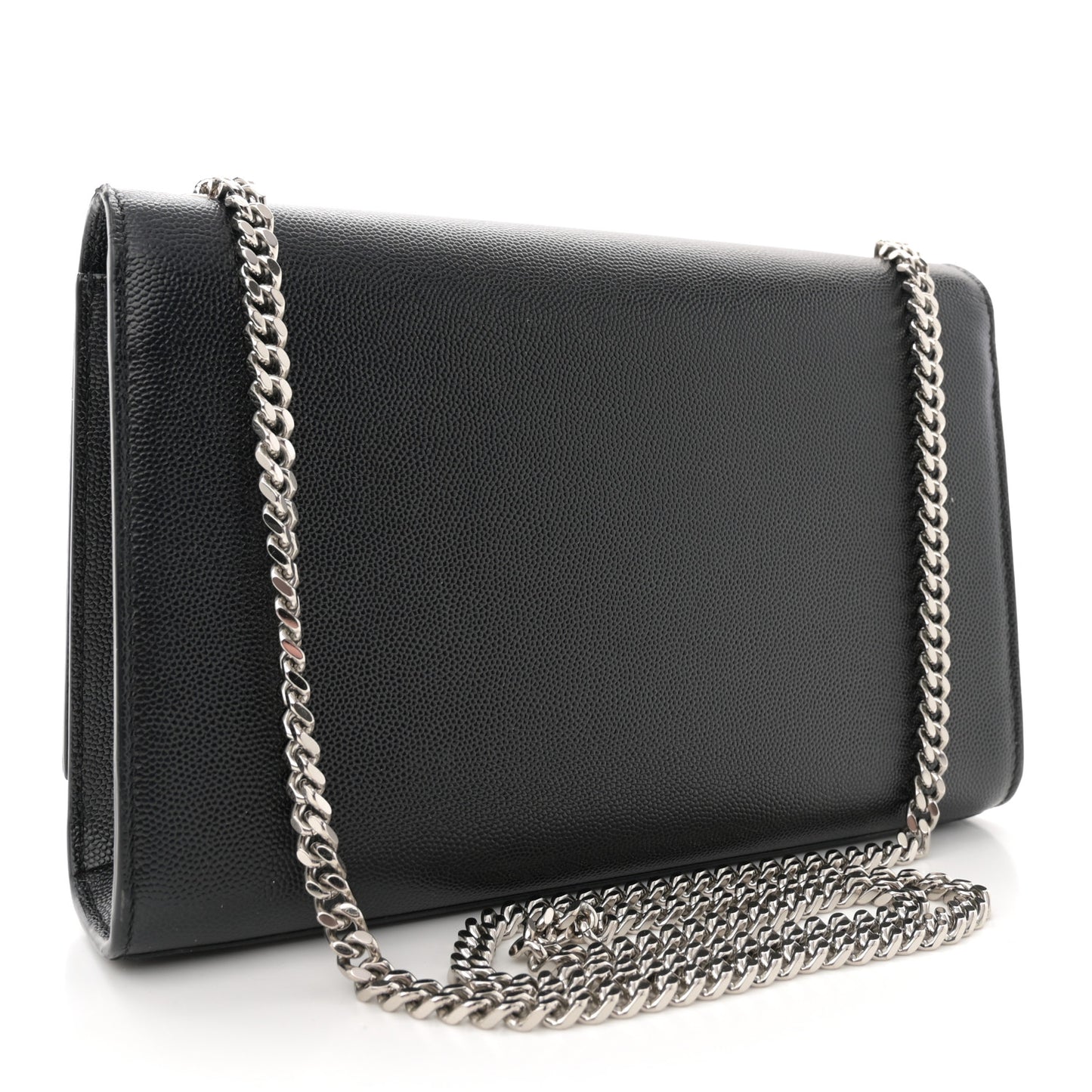 Grain De Poudre Medium Classic Monogram Kate Satchel Black