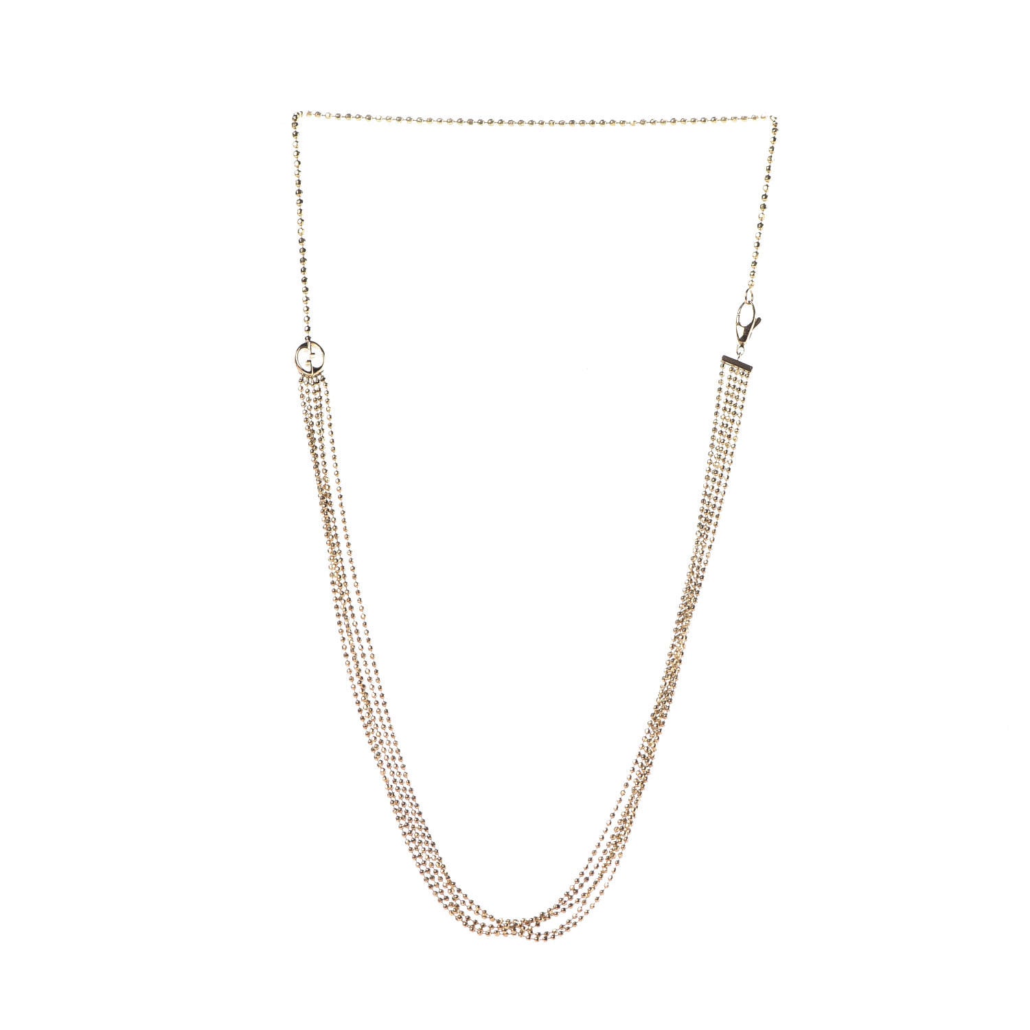 Gucci 18K Yellow Gold GG Signature Statement Necklace 4 of 6