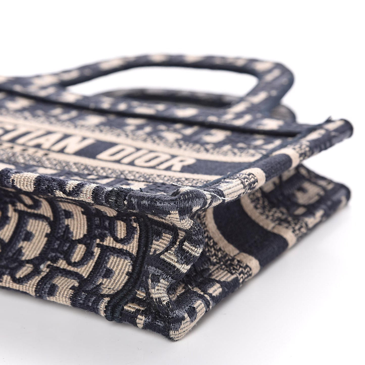 Oblique Mini Book Tote Blue Multicolor