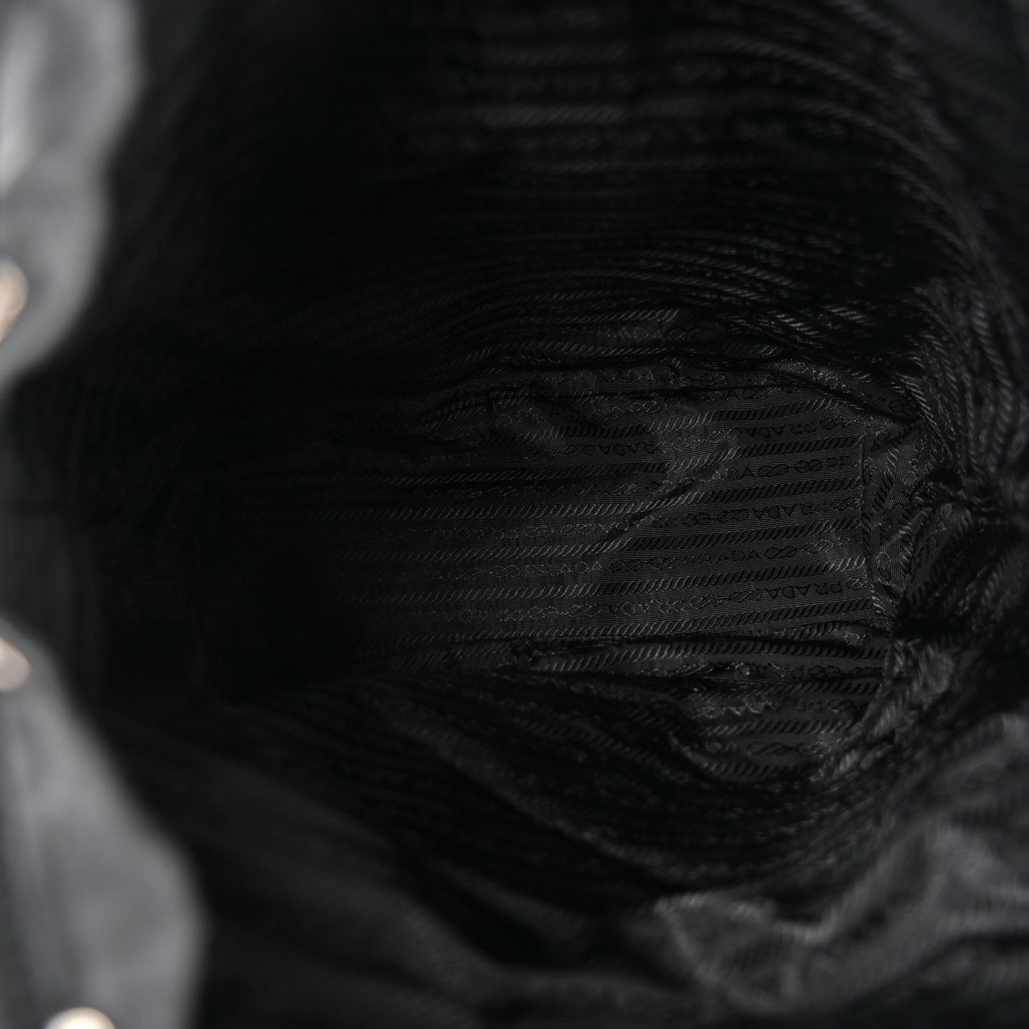 Tessuto Nylon Vela Cinch Backpack Black