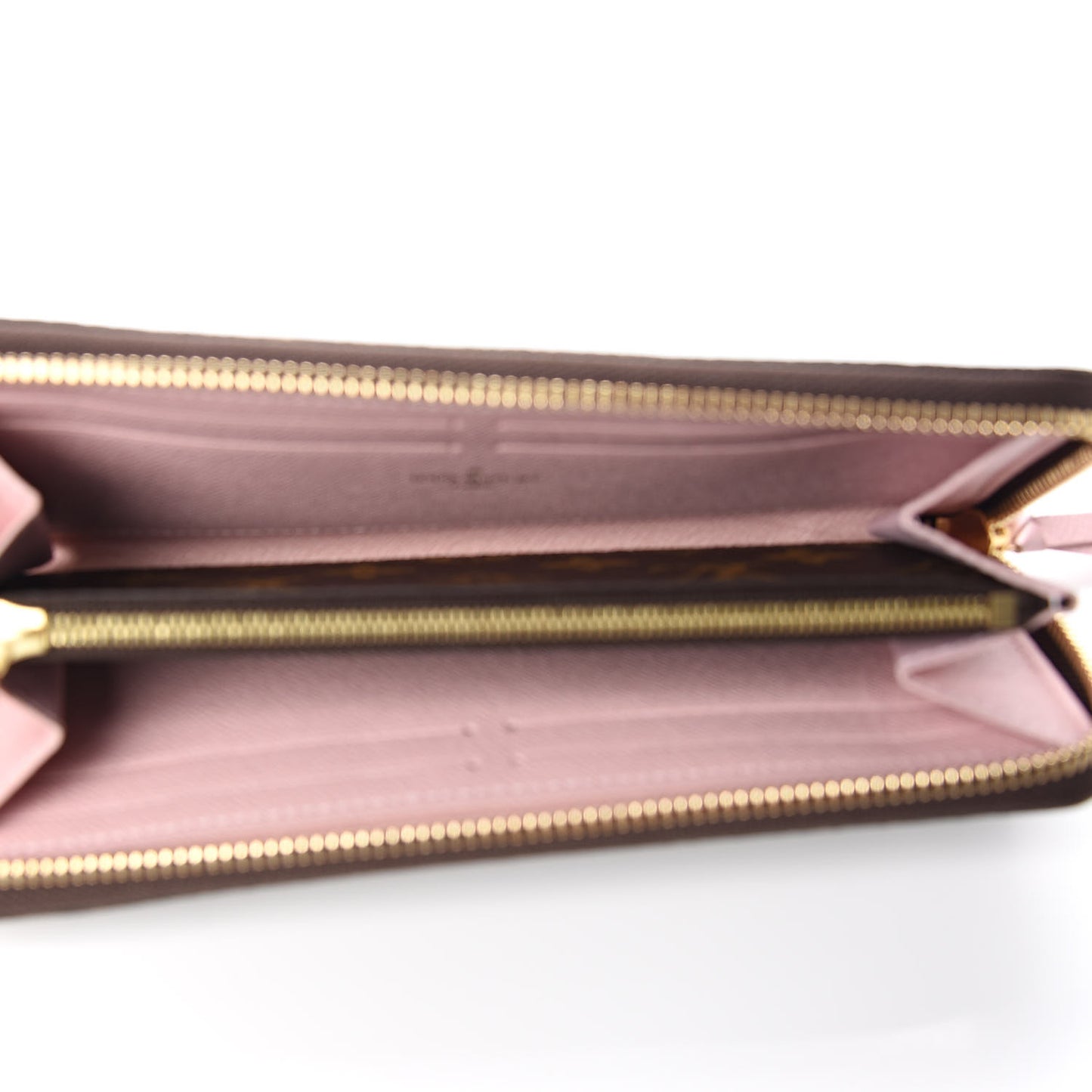 Monogram Clemence Wallet Rose Ballerine