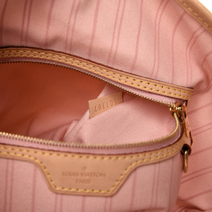 Louis Vuitton Damier Azur Delightful PM Rose Ballerine 8 of 10