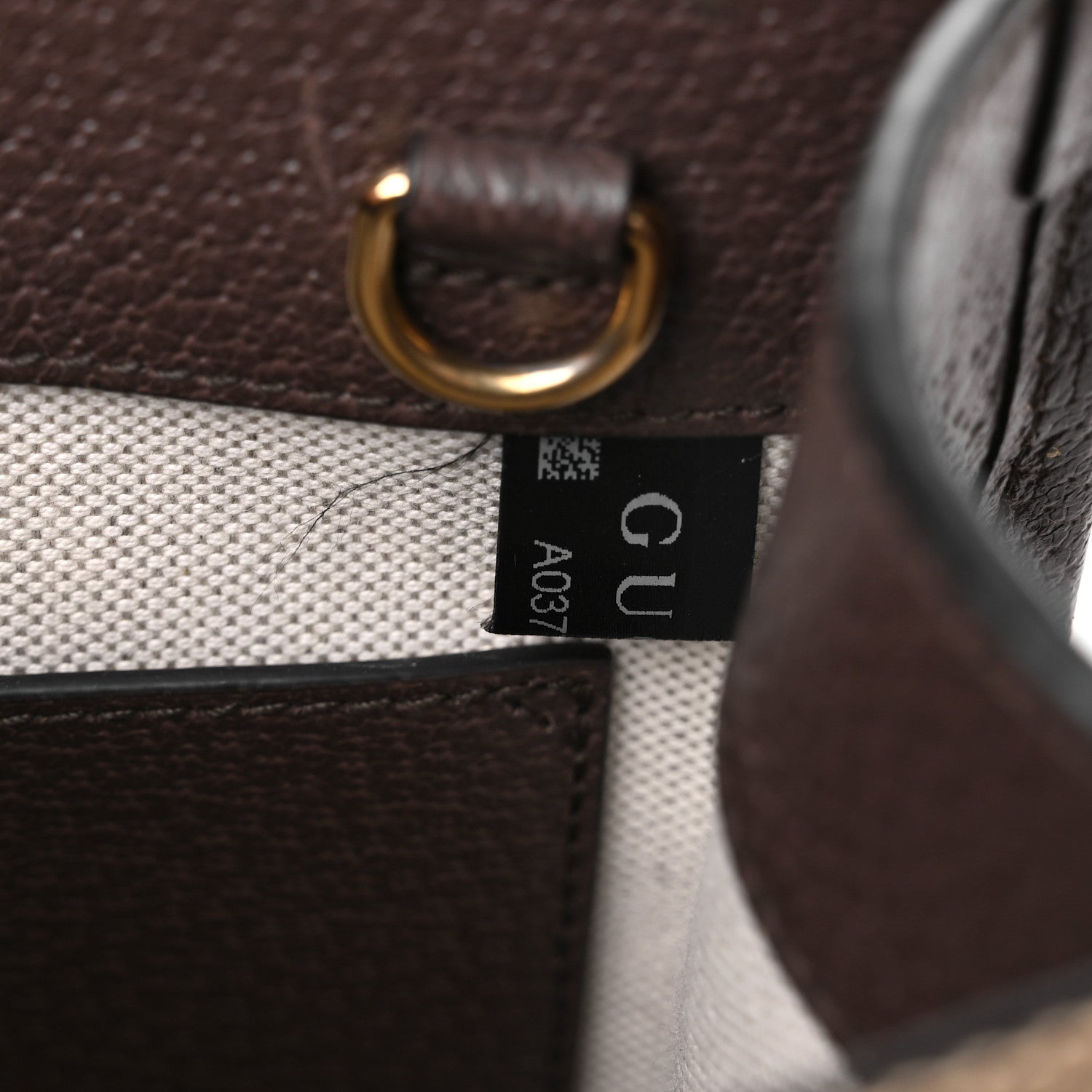Gucci Monogram Jumbo GG Textured Dollar Calfskin Web Mini Vertical Tote Camel Ebony New Acero 7 of 10