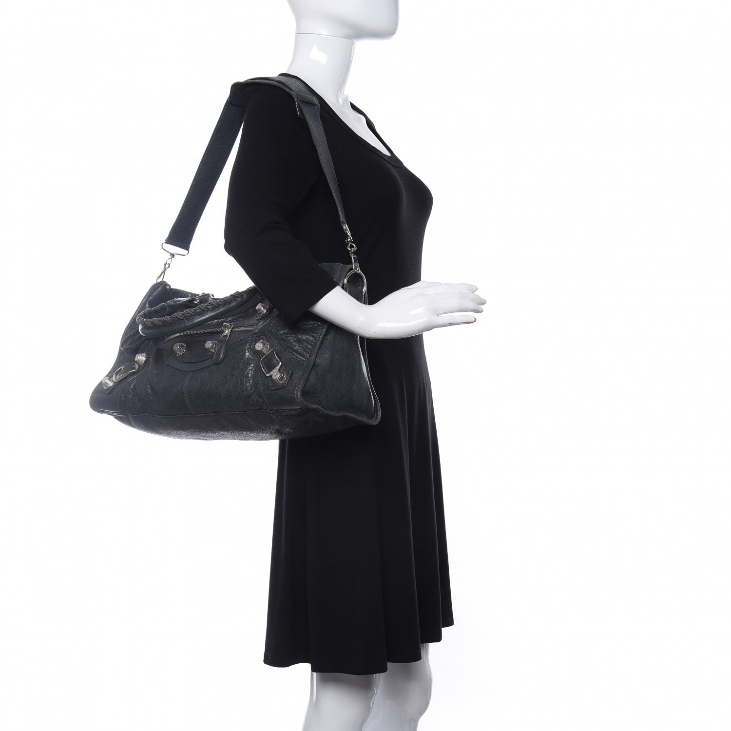Balenciaga Agneau Giant 21 Silver Hardware Part Time Anthracite 2 of 11