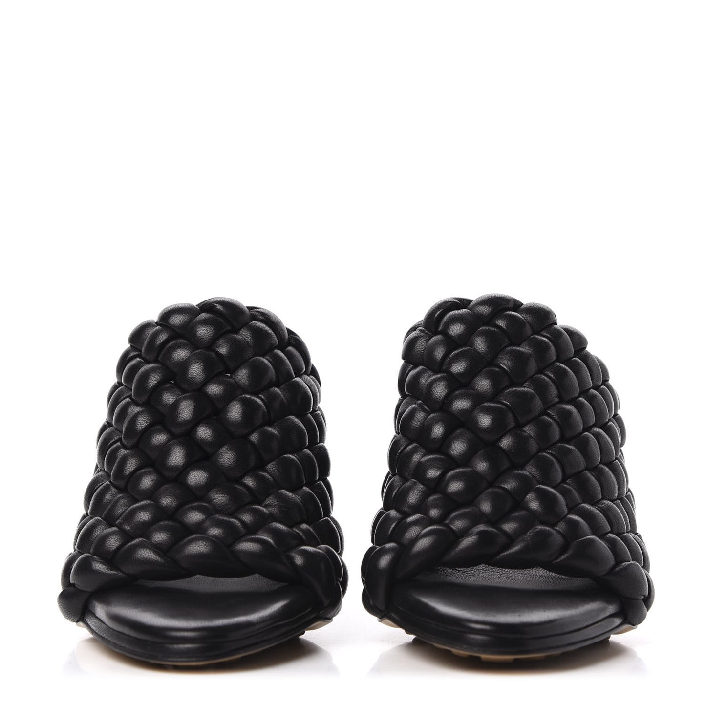 Nappa Padded Intreccio The Curve Sandals 35.5 Black
