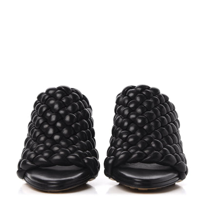 Bottega Veneta Nappa Padded Intreccio The Curve Sandals 35.5 Black 2 of 10