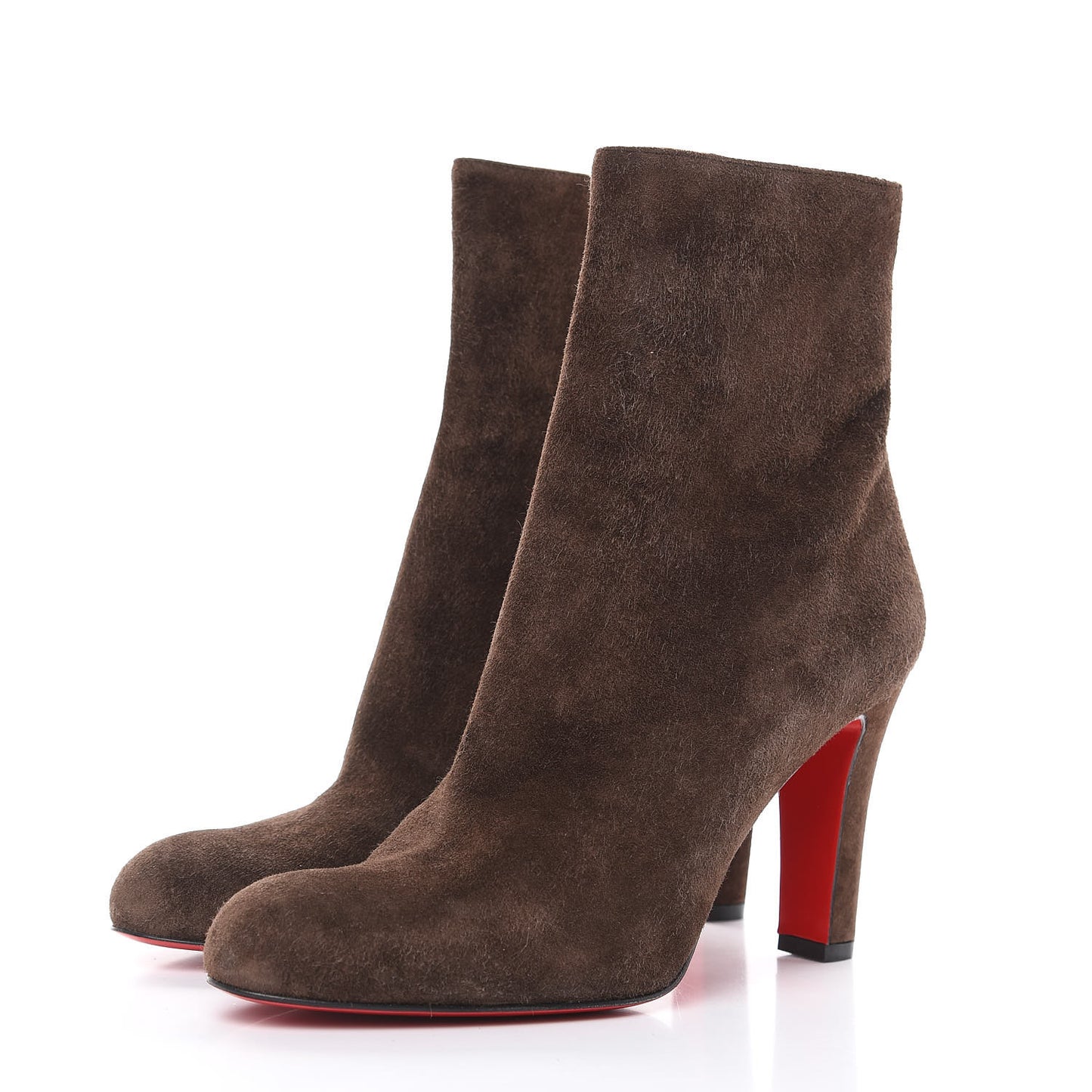 Veau Velours Miss Tack Booty 85 Ankle Boots 38 Coffee