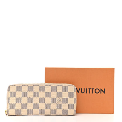 Louis Vuitton Damier Azur Clemence Wallet Rose Ballerine 9 of 9