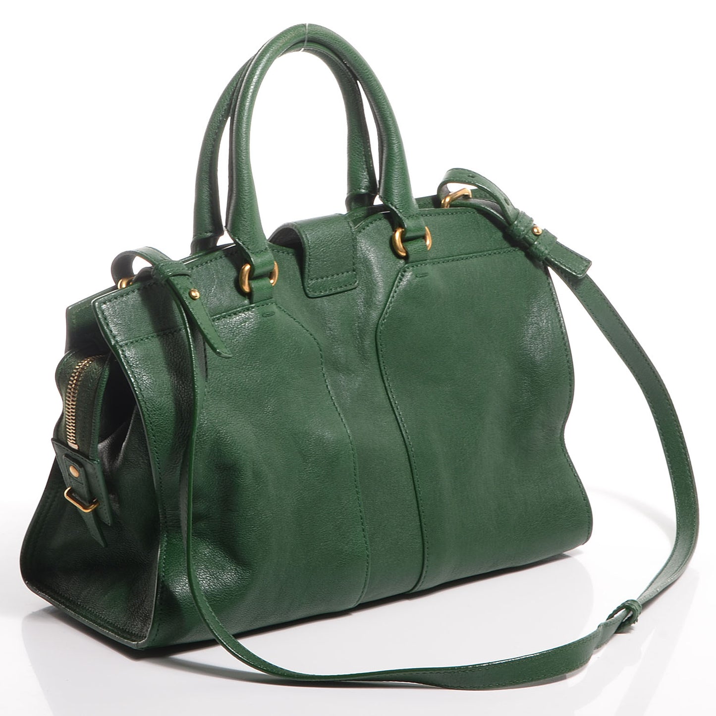Sheepskin Mini Cabas ChYc Tartan Green
