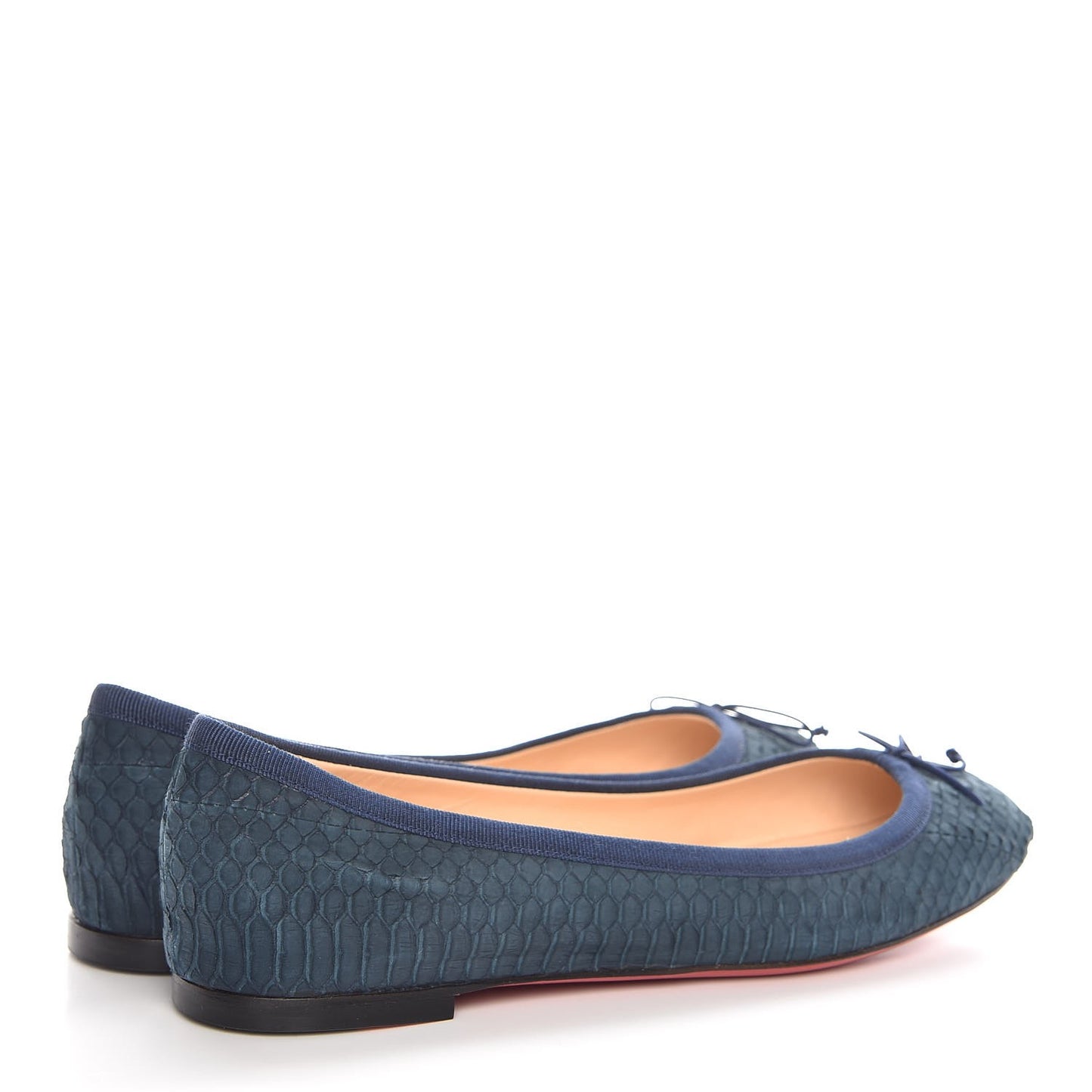 Watersnake Nubuck Rosella Flats 36 Navy Blue