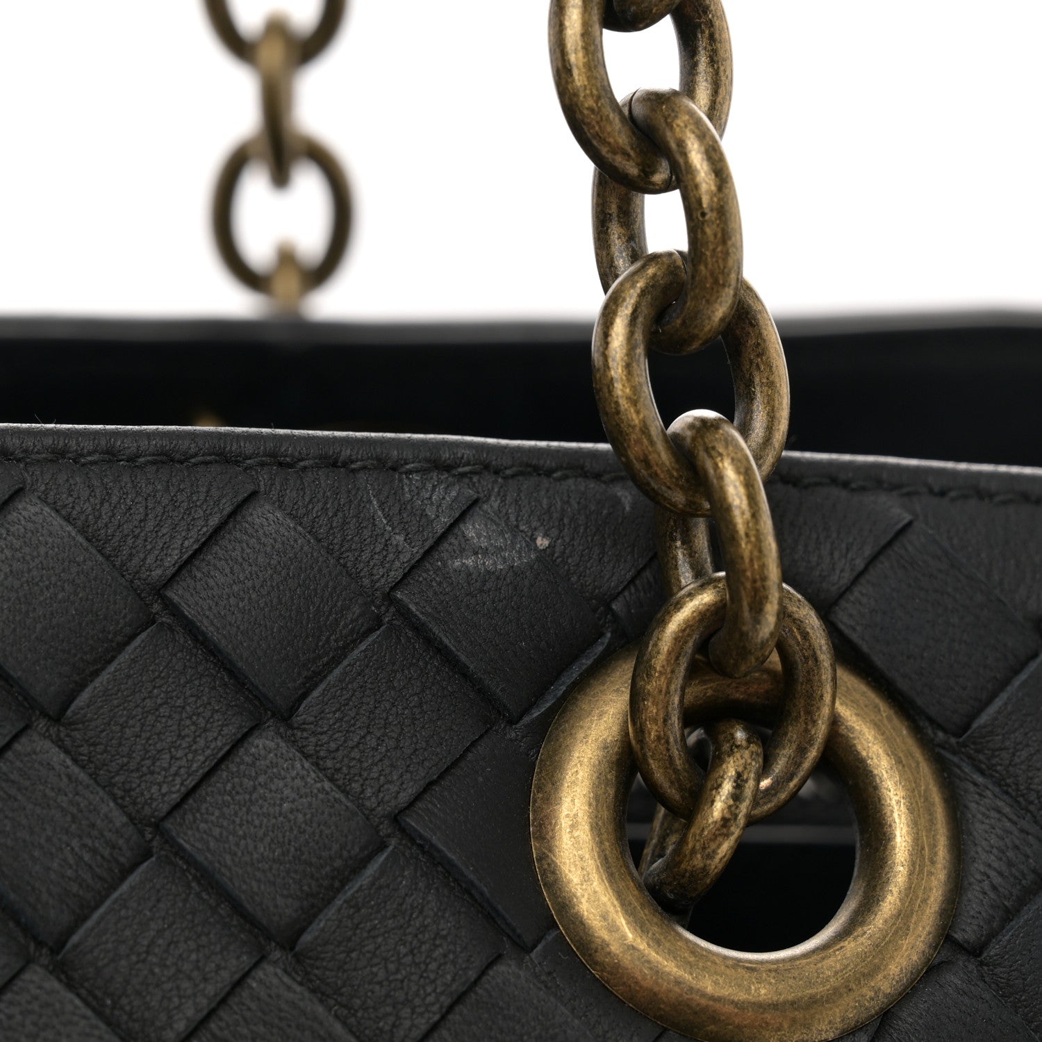 Bottega Veneta Nappa Intrecciato Medium Classic Chain Strap Tote Black 13 of 13