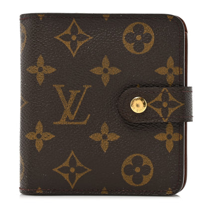 Louis Vuitton Monogram Compact Zippe Zipped Wallet 1 of 11