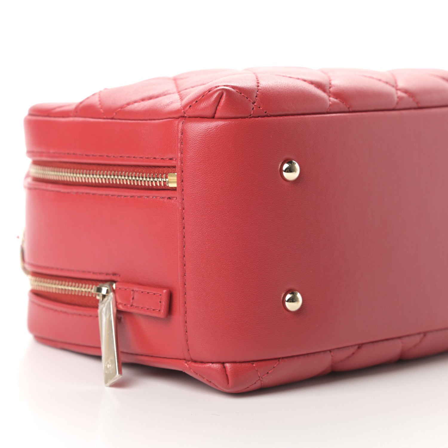 Chanel Lambskin Quilted Small Trendy CC Bowling Bag Red 10 of 13