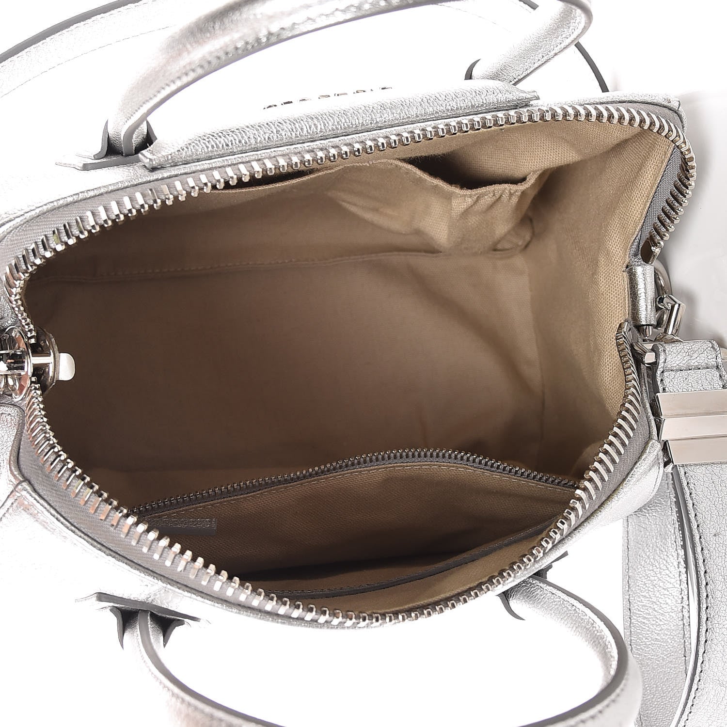 Givenchy Metallic Sugar Goatskin Small Antigona Silver 6 of 12