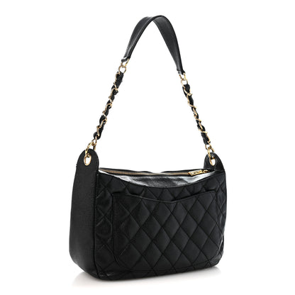 Chanel Caviar Quilted Timeless CC Shoulder Bag Black 3 of 14