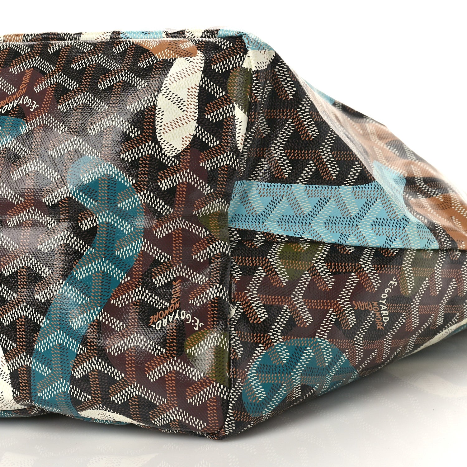 Goyard Goyardine Saint Louis Lettres Camouflage GM Black Blue 8 of 8