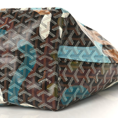 Goyard Goyardine Saint Louis Lettres Camouflage GM Black Blue 8 of 8