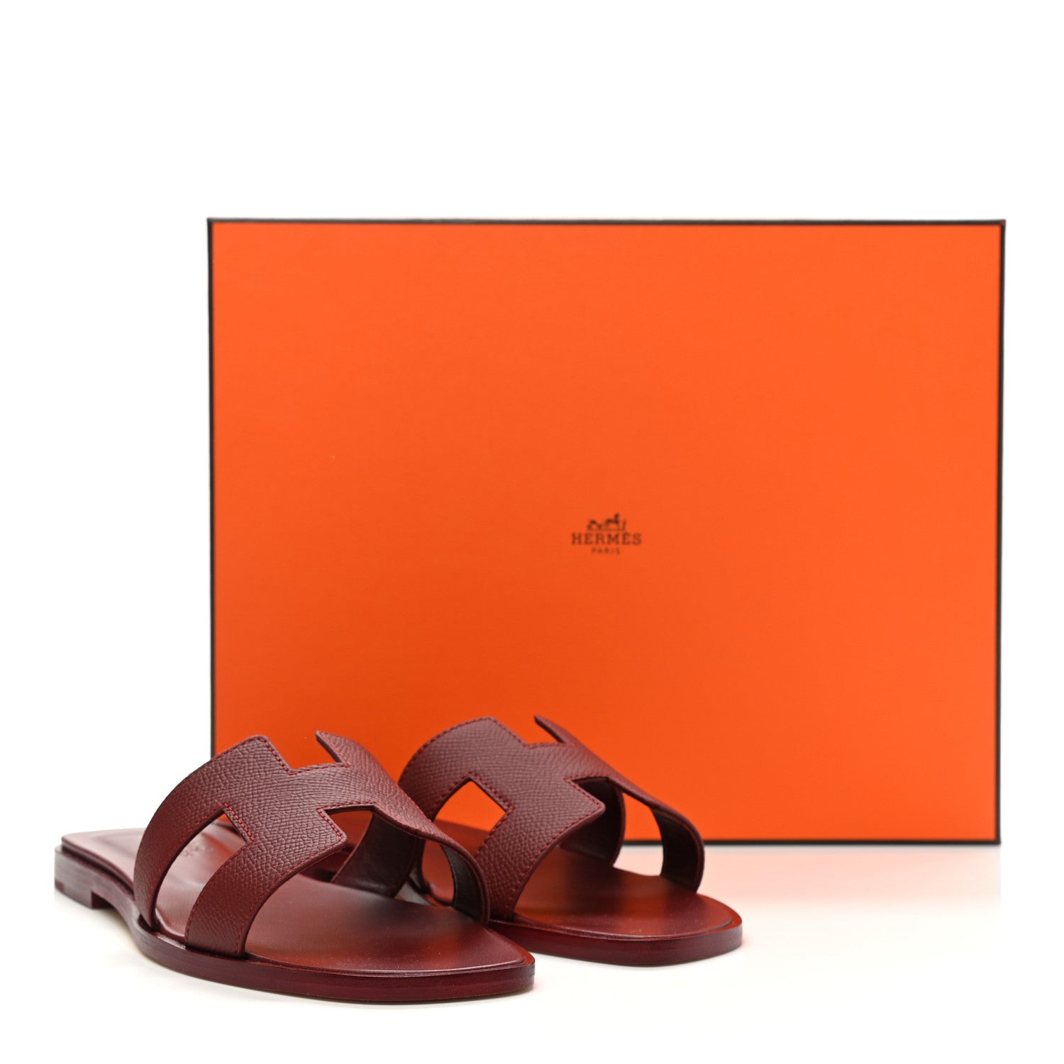 Hermes Epsom Oran Sandals 36 Rouge H 9 of 9
