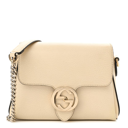 Gucci Dollar Calfskin Interlocking G Crossbody Bag Mystic White 1 of 14