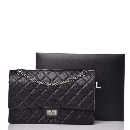 Chanel Aged Calfskin Quilted 2.55 Reissue 226 Flap Black 9 of 9