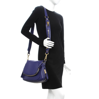 Tom Ford Calfskin Medium Jennifer Violet Blue 2 of 7