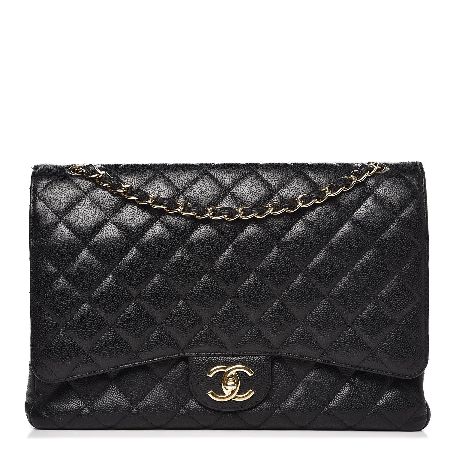 Chanel Caviar Quilted Maxi Double Flap Black 1 of 18