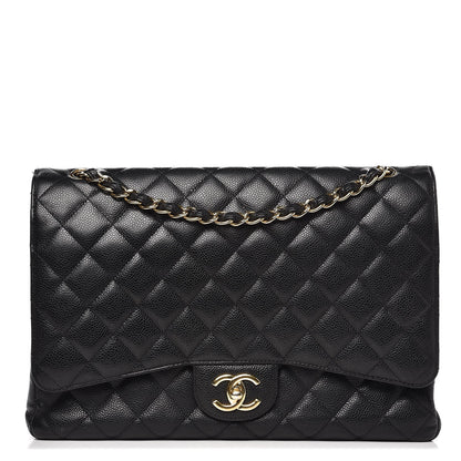 Chanel Caviar Quilted Maxi Double Flap Black 1 of 18