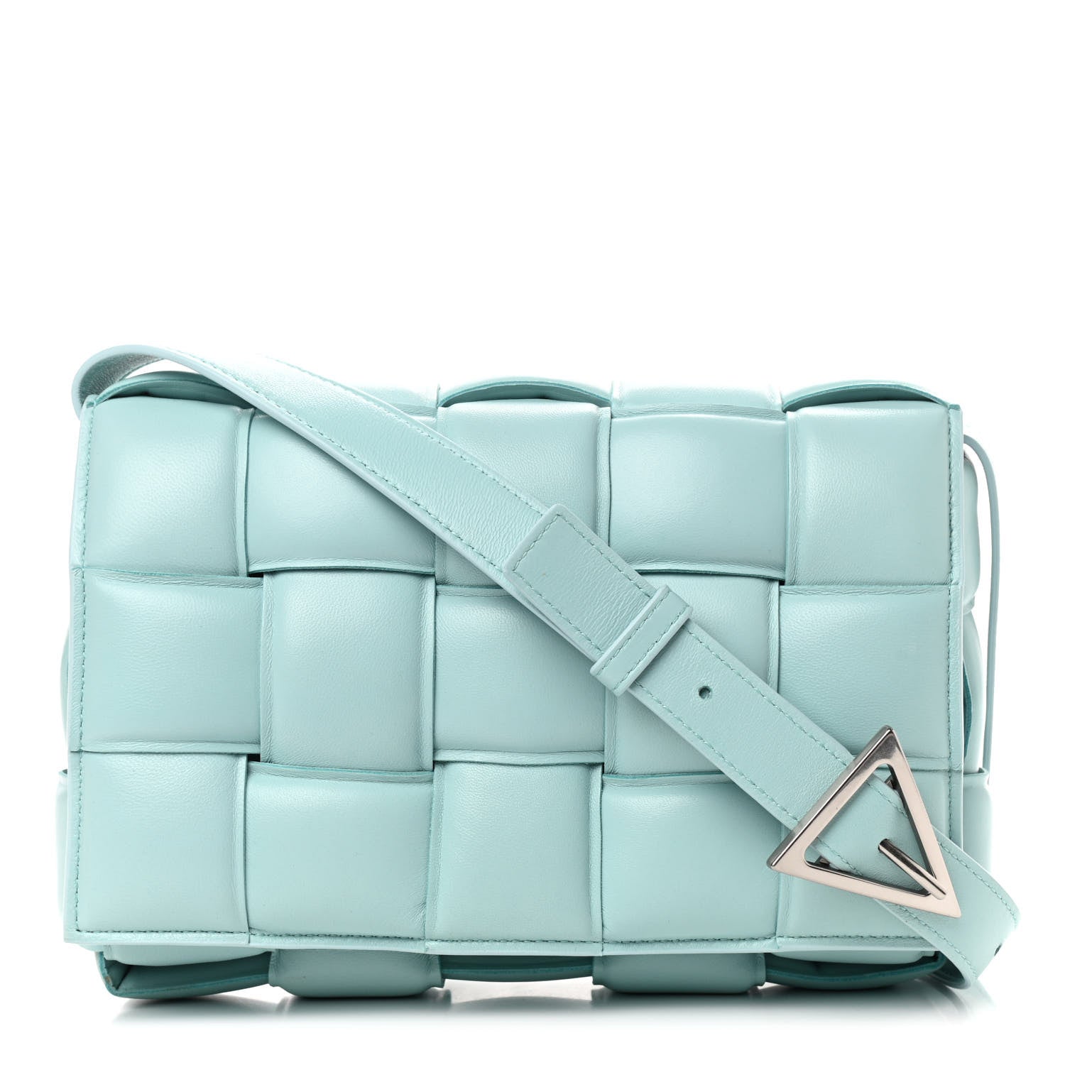 Bottega Veneta Nappa Maxi Intreccio Padded Cassette Crossbody Bag Spearmint 1 of 8