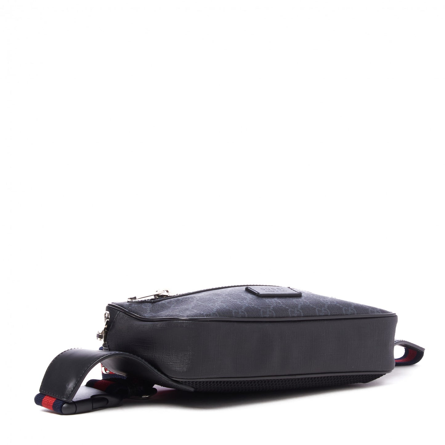 Soft GG Supreme Monogram Web Belt Bag Black Grey