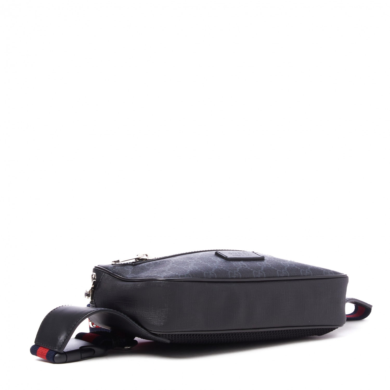Gucci Soft GG Supreme Monogram Web Belt Bag Black Grey 3 of 8