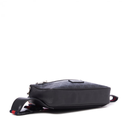 Gucci Soft GG Supreme Monogram Web Belt Bag Black Grey 3 of 8