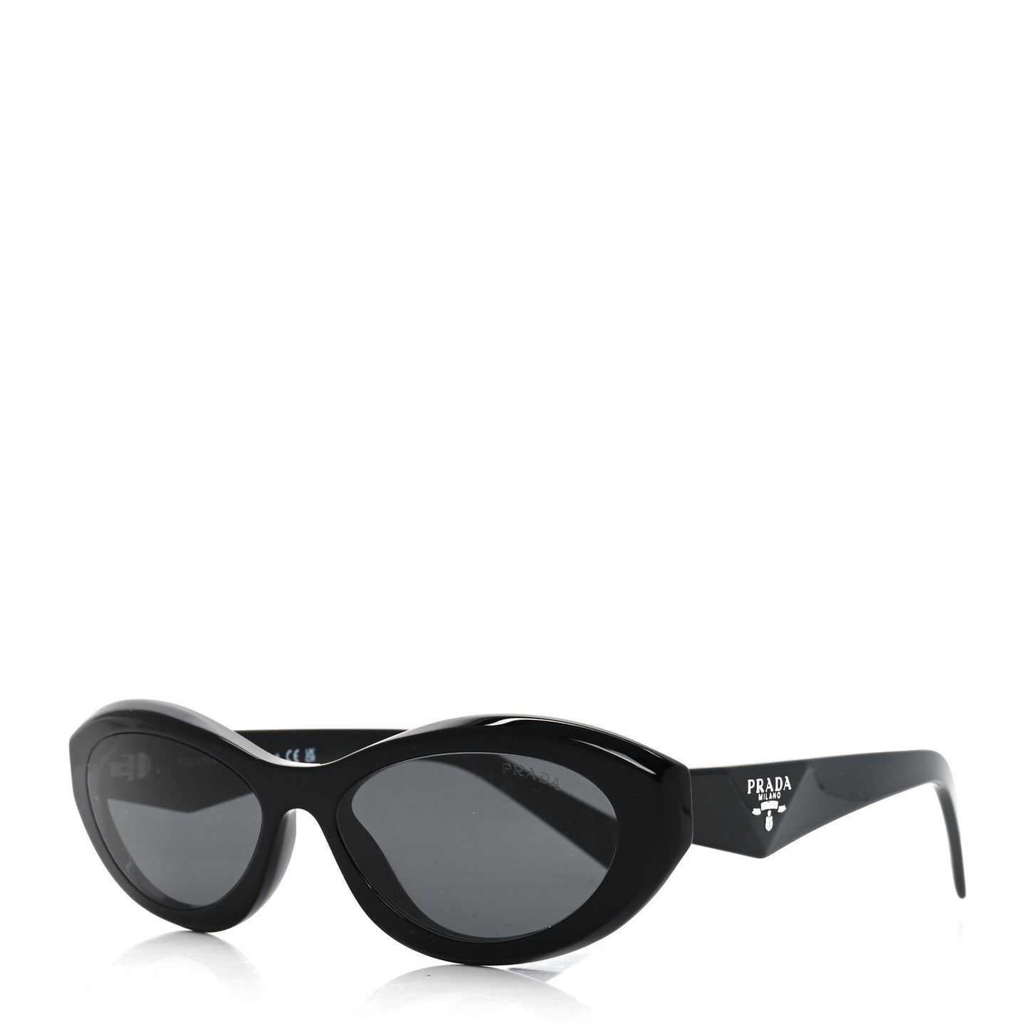Acetate Oval Sunglasses SPR 26Z Black