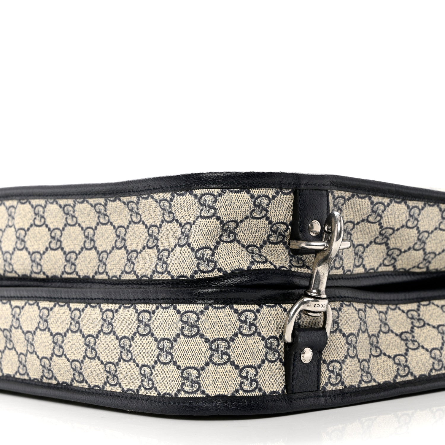 Gucci GG Supreme Monogram Web Savoy Garment Bag Beige Blue 9 of 9