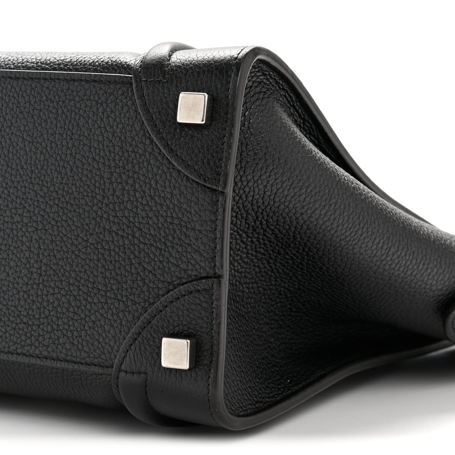 Celine Drummed Calfskin Micro Luggage Black 16 of 19