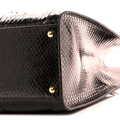 Gucci Snakeskin Medium Diana Tote Bag Black Yellow Fluo 10 of 10