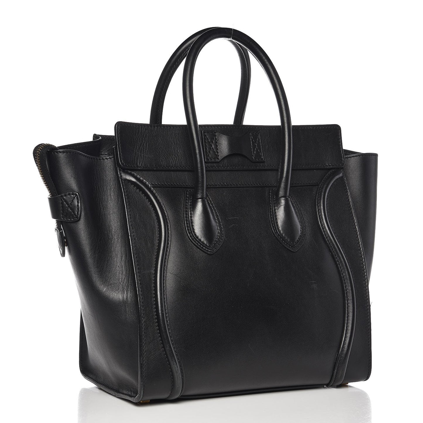 Smooth Calfskin Mini Luggage Black