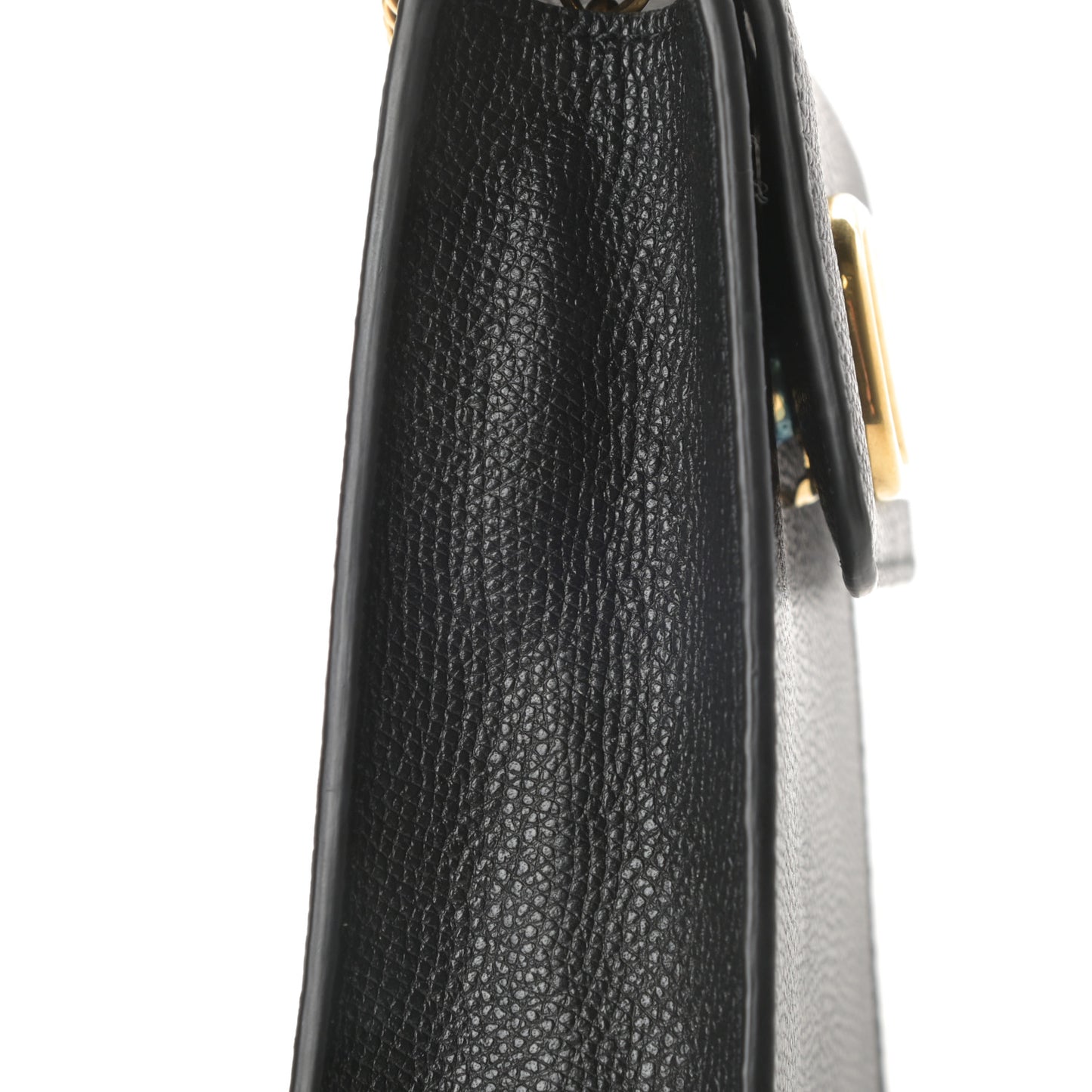 Calfskin Vlogo Phone Pouch Black