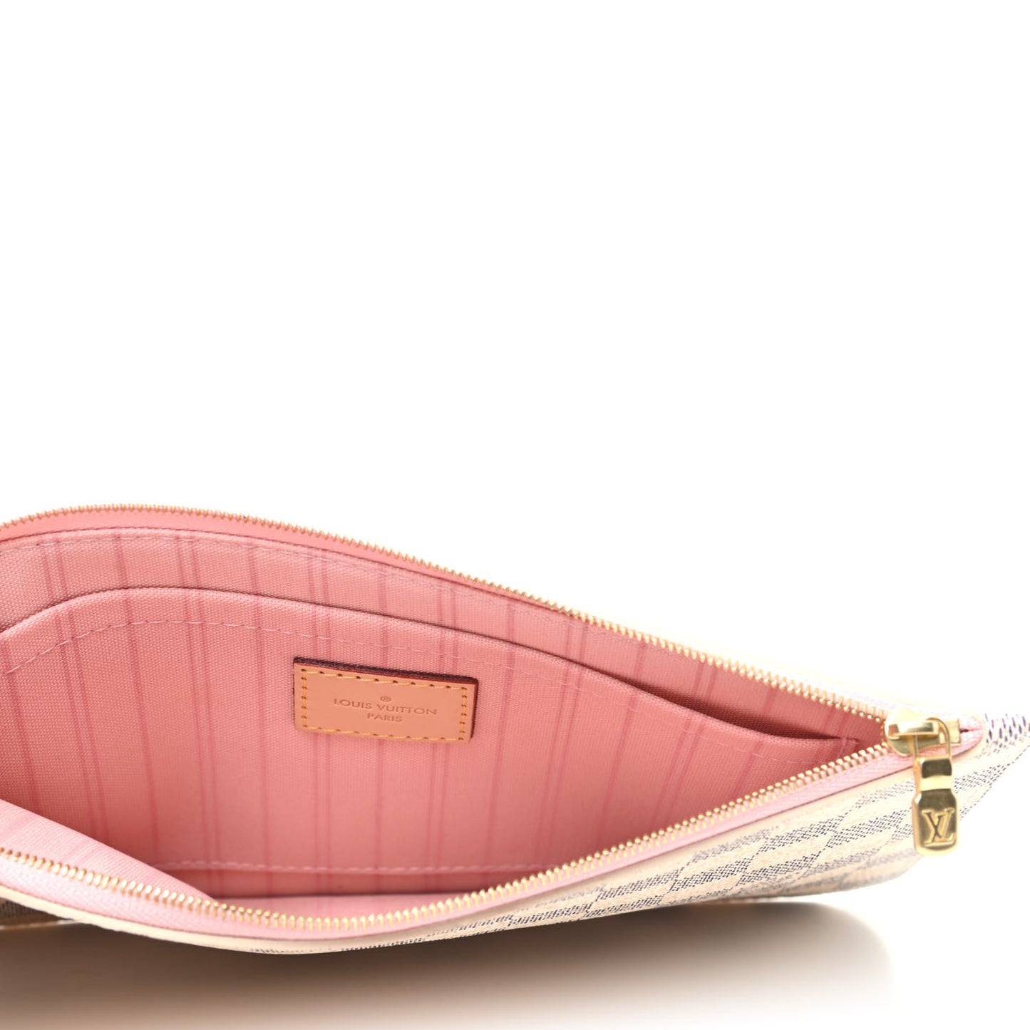 Damier Azur Neverfull MM GM Pochette Rose Ballerine