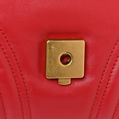 Gucci Calfskin Matelasse Large GG Marmont Shoulder Bag Hibiscus Red 14 of 14